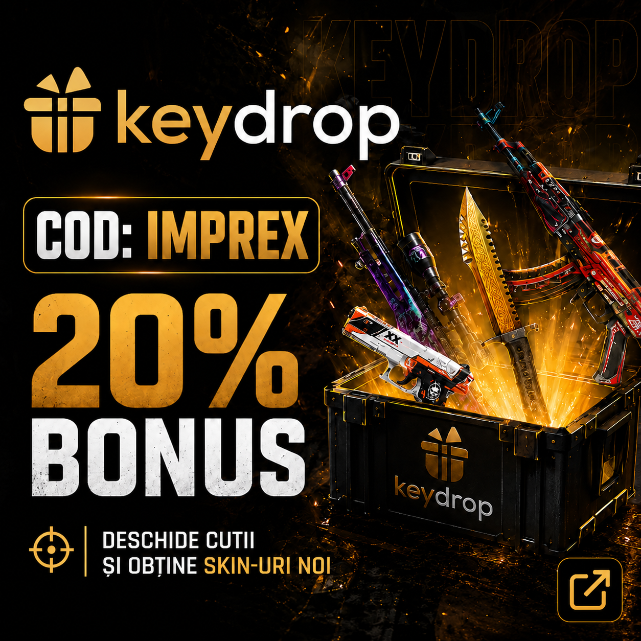 KeyDrop - Cod IMPREX 20% Bonus